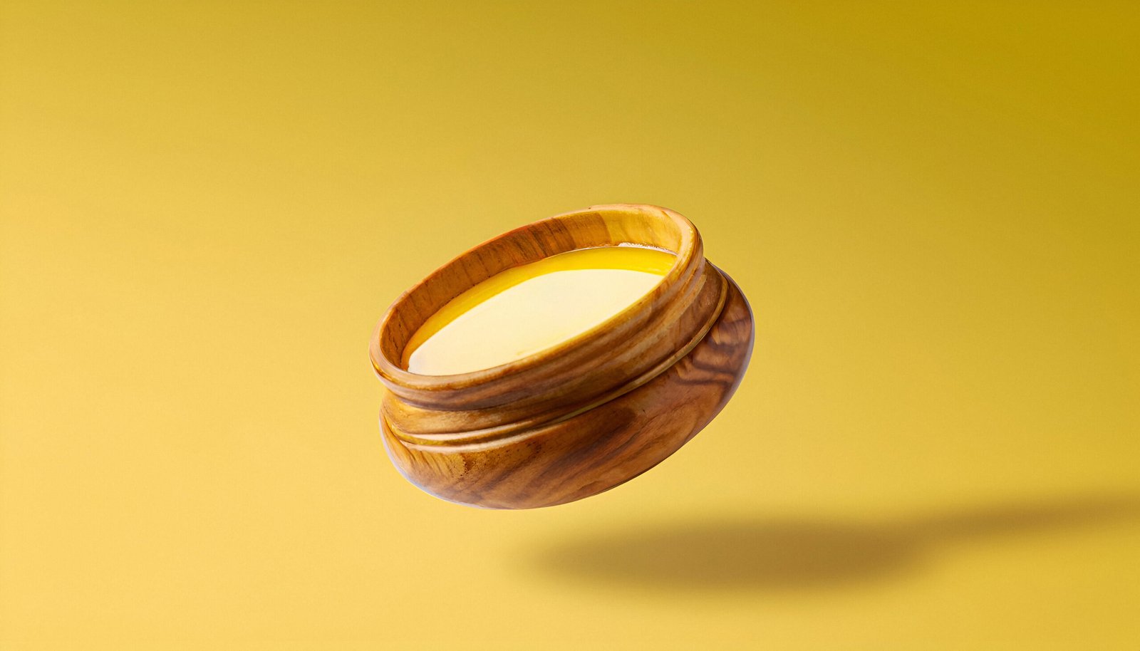 wooden bowl ghee